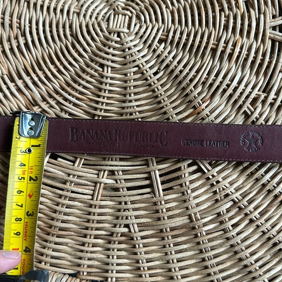 Vintage Banana Republic brown alligator/crocodile (?) leather belt - Picture 3 of 5